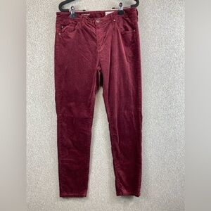 Adriano Goldschmied velvet jeans The Stevie Ankle slim straight whimsigoth